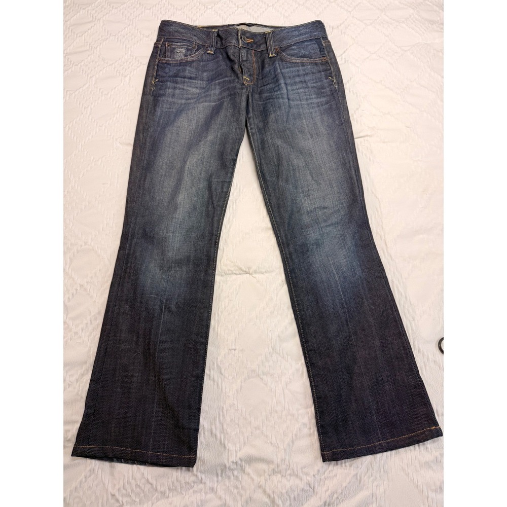 Lucky Brand Lola Bootcut Jeans Women's Size 4/27 Dark Wash Stretch Denim